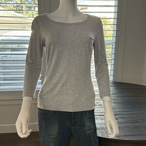 St. John small grey long sleeve shirt